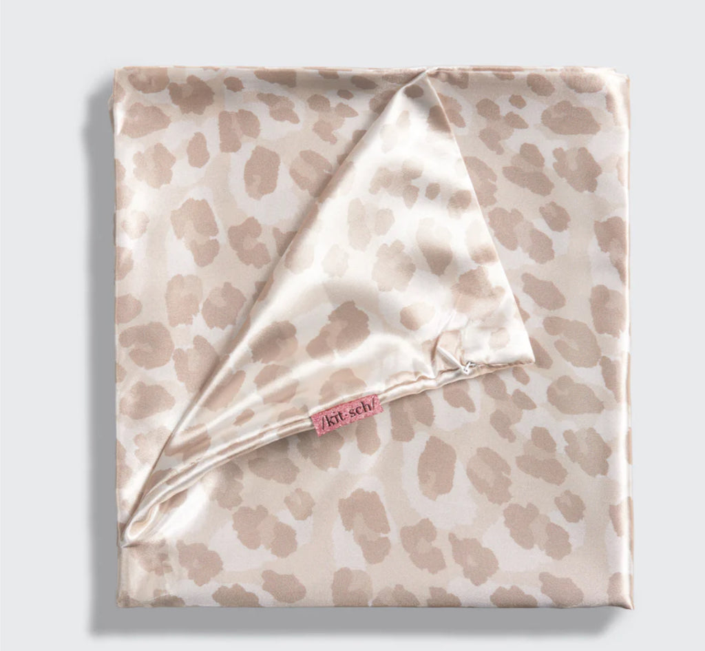 Satin Pillowcase in Leopard | KITSCH